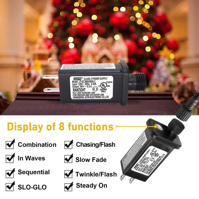 2 PCS of 30V 9W CZJUTAI JT-EL/FC300V0300-C LED Transformer Class