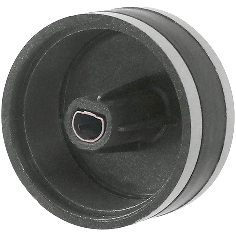 Spares2go Silver/Black Switch Knob Compatible with Lamona LAM3200 LAM3204 LAM3401