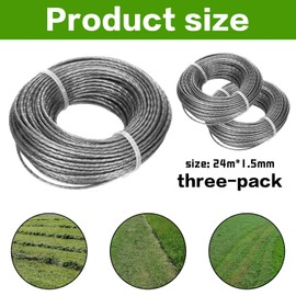 FUSHUI 3 Pack Replacement Trimmer Line, F016800462 Strimmer Line, Compatible for Bosch EasyGrassCut18, 23, 26 and Bosch, UniversalGrassCut, Art 30-36, Art 24, Art 27