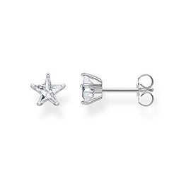 Thomas Sabo H2079-051-14 Women's Earrings Small Stars 925 Sterling Silver, Sterling Silver, Cubic Zirconia
