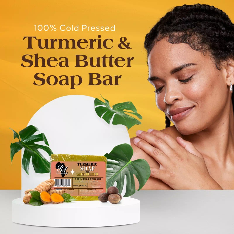 RA Cosmetics - Natural Handmade Turmeric With Shea Butter Bar