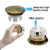 2 Pack Sink Overflow Cover Basin Trim Copper Bathroom Sink