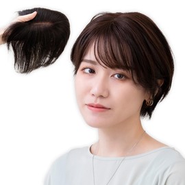 Bright Lara hpaw001-KURI Hair Piece, 100% Human Hair Wig, Top Cover, Whorl, Hand-Planted Wig