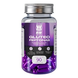 Suplemento de Peptonas KIV Healthcare para Crecimiento de Glúteos con Colágeno y Aminoácidos, 90 Cápsulas