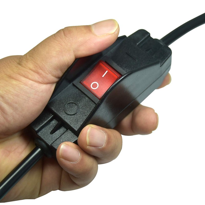 FILSHU Inline Cord Switch 16A 125V/250V AC Black Inline ON/Off