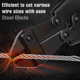 Bates- Bolt Cutter, 8.5", Dark Blue, Small Screw Cutter Tool, Heavy Duty Bolt Cutter, Mini Bolt Cutters, Small Bolt Cutters, Heavy Duty Wire Cutters, Bolt Cutters 8 Inch, Compact Bolt Cutter