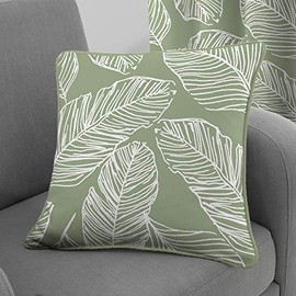 Fusion - Matteo - 100% Cotton Cushion Cover - 43 x 43cm in Green