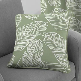 Fusion - Matteo - 100% Cotton Cushion Cover - 43 x 43cm in Green