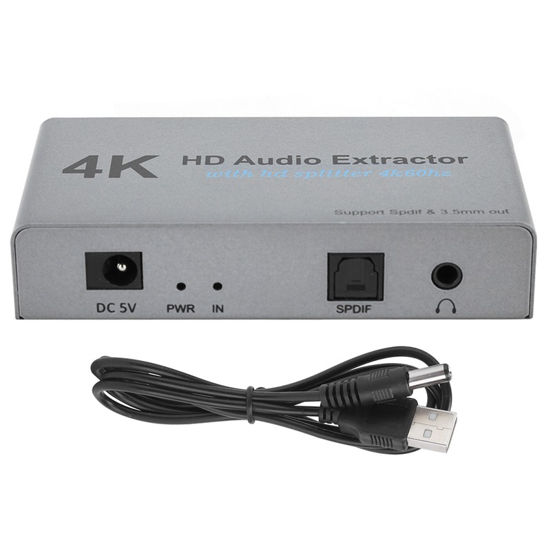 4k HDMI Audio Extractor HighDefinition with 1 Points 2 Converter