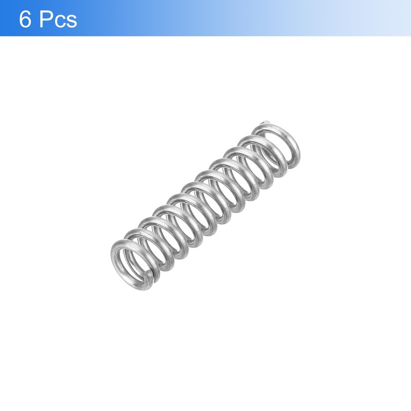 QUARKZMAN Pack of 6 Compression Springs, Stainless Steel Coil Springs,