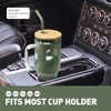 WINSA Glass Tumbler with Straw and Lid, 40 oz glass