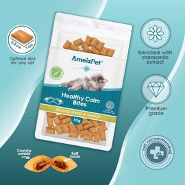 AmeizPet Biscotti Calmanti per Gatti – Snack Croccanti 65 g (2,3 oz)