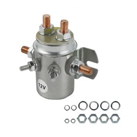 Wai Danie Continuous High Performance Switch Relay Solenoid Compatible with Prestolite & Ramsey Winch Electric Golf Cart Car Crane Boom Winch 6 Terminal 12V