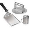HULISEN Smashed Burger Kit: Stainless Steel Burger Press, Grill Spatula