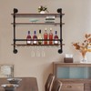 Cbhfmljd 3-Tier Wine Rack Wall Mounted, Wall Wine Racks for