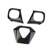 Carbon Fiber Steering Wheel Cover Molding Trims Accessoriess for Polaris