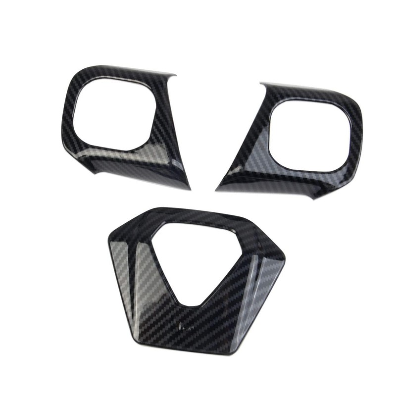 Carbon Fiber Steering Wheel Cover Molding Trims Accessoriess for Polaris