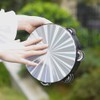 Alnicov Radiant Tambourine Handbell 8 inch Double Row Jingles Reflective