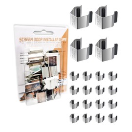 Screen Door Installer Clips - 20 Pieces Screen Clips for rescreening and Screen Retainer Clips for Patio and Garage Window for Installing Window and Door Screens (20 Pack)