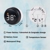 Cold Plunge Thermometer, Multifunction Floating Pool Waterproof Thermometer for Ice