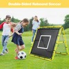 BAGAIL Soccer Rebounder Net, 4 x 4 Ft Pitch Back