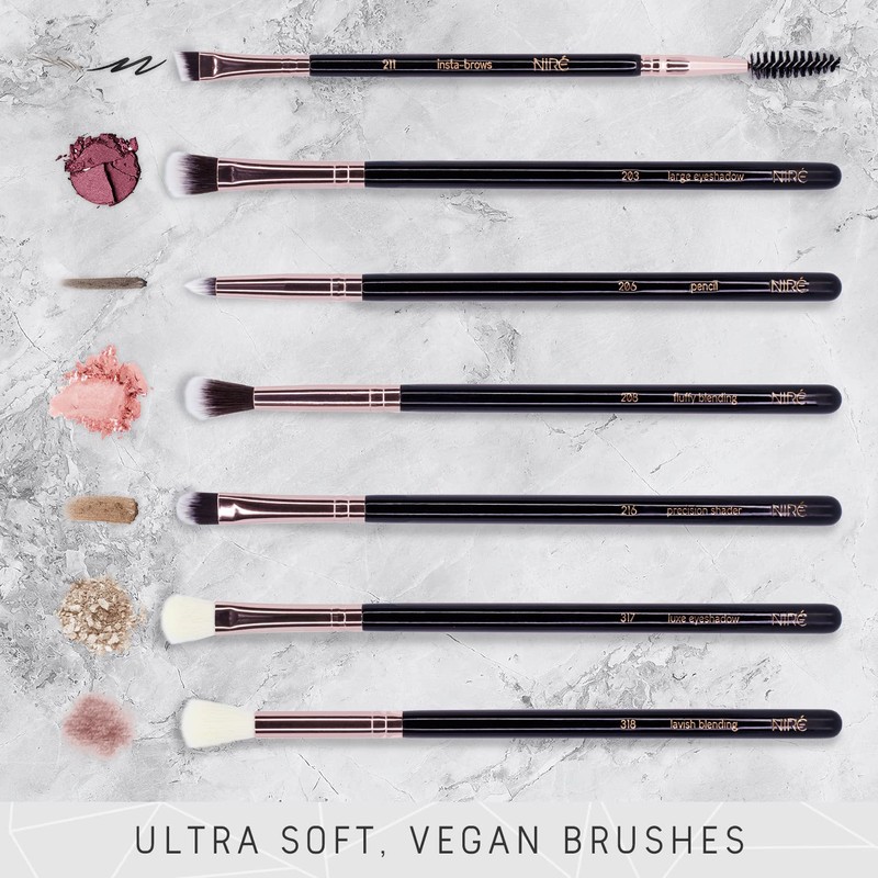 Niré Beauty Eye Brush Set - Award Winning Eye Makeup
