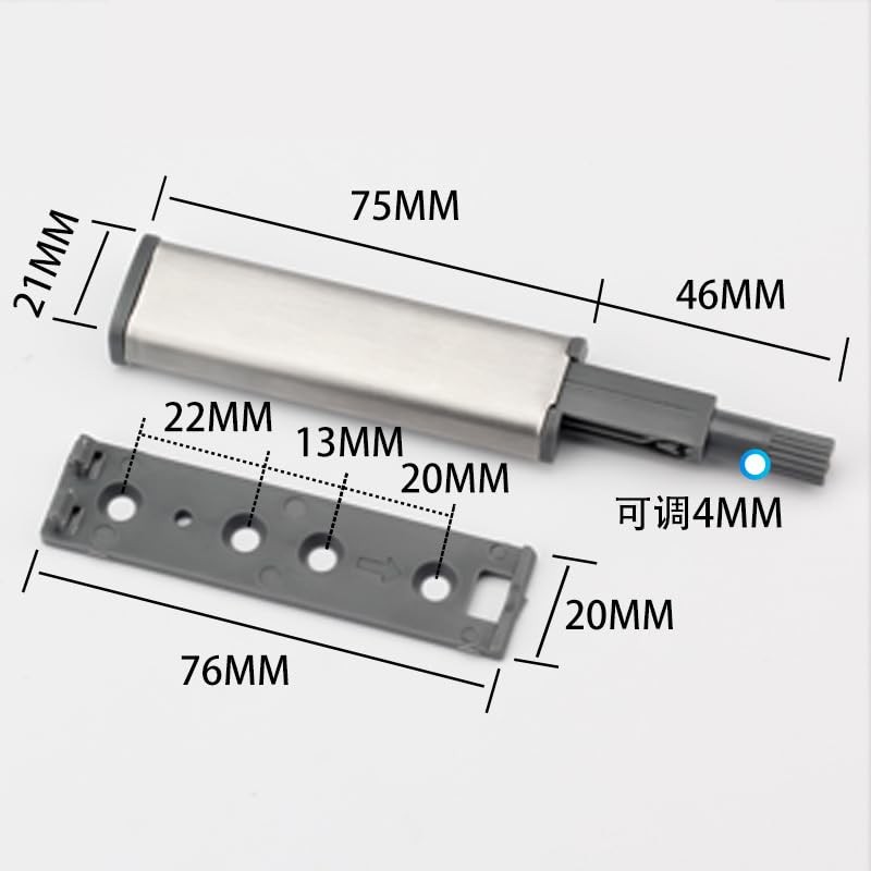 LALOCAPEYO 4 Pack Magnetic Push Latches for Cabinets Push to
