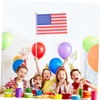LABRIMP Usa Flags 50 Mini America Flags Lightweight Polyester Material