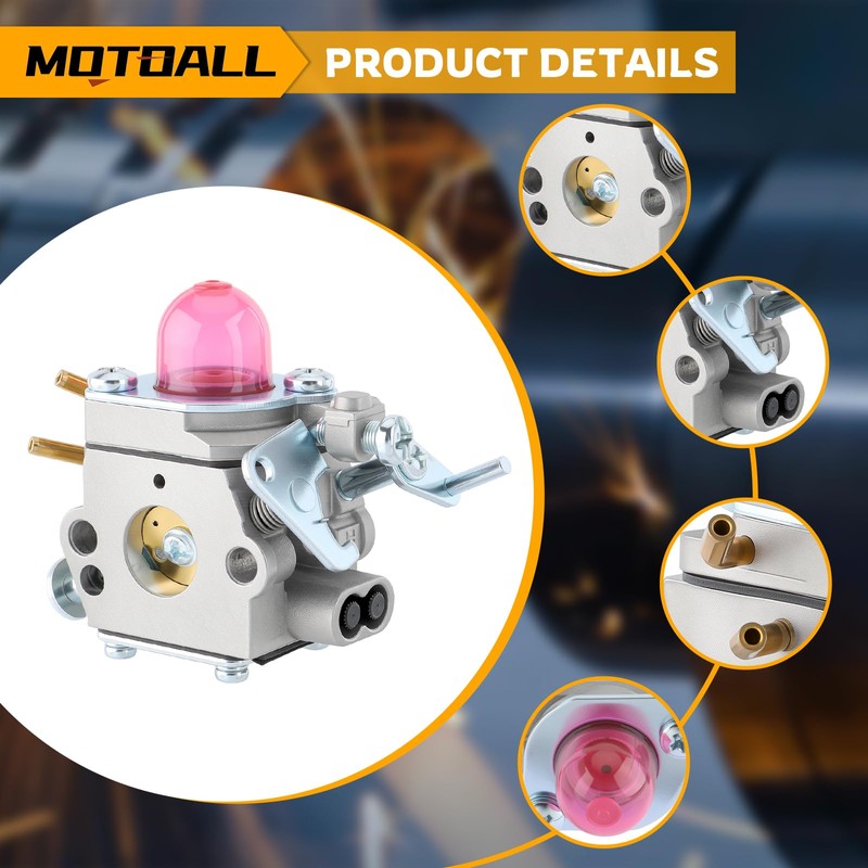 MOTOALL 531127910 Carburetor Kit for Husqvarna 130C 130L 330LK Trimmer