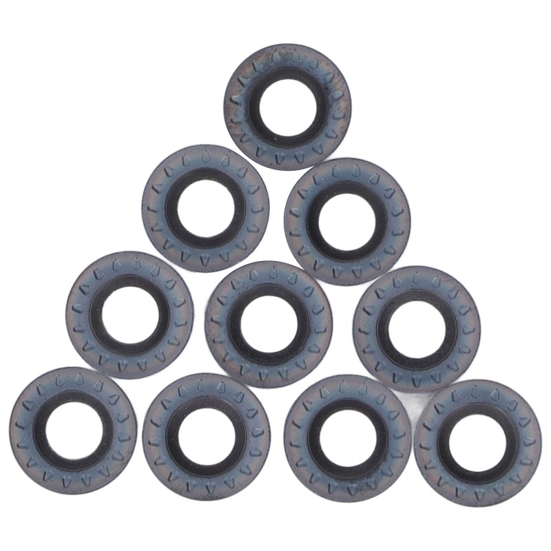 10Pcs Carbide Turning Inserts Round Coated Blade for Wood Metal