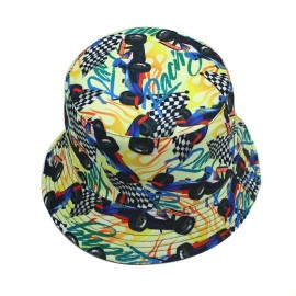 Sombrero Pescador Reversible Estampado De Carreras As Shown In The Figure M(56-58cm)