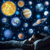 Glow in The Dark Planets Solar System Wall Decals, Glowing