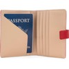 Cloe Porta Pasaporte Grande Look Troquelado Color Negro para Mujer