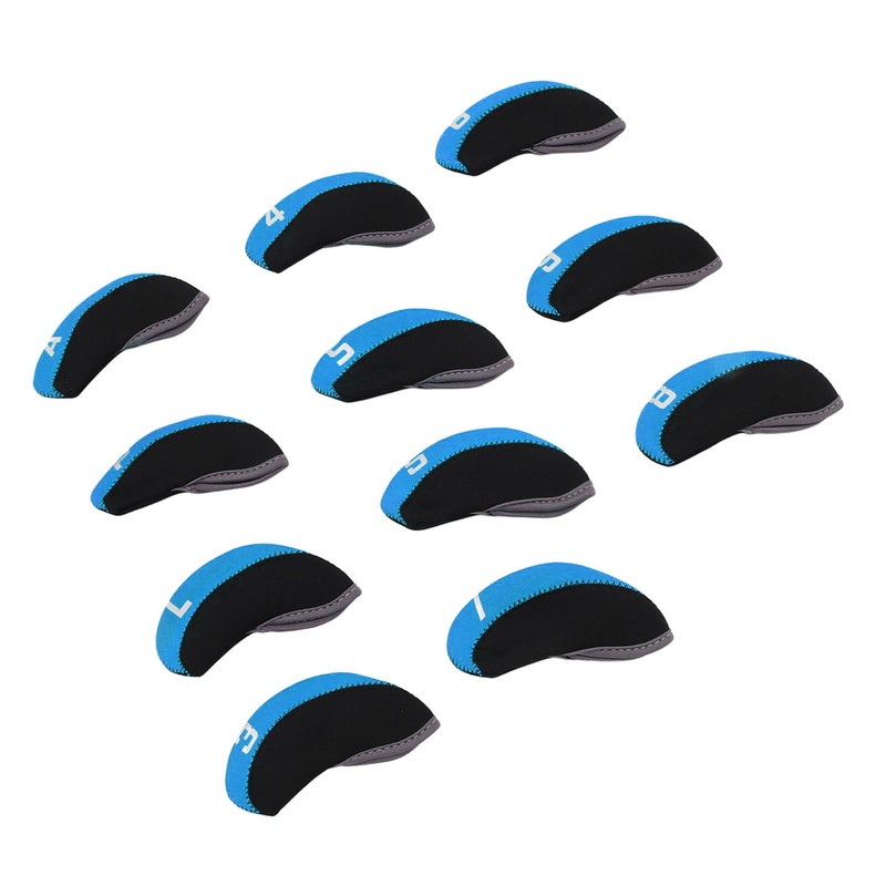 11PCS Golf Club Head Covers Neoprene Numbered Golf Club Head