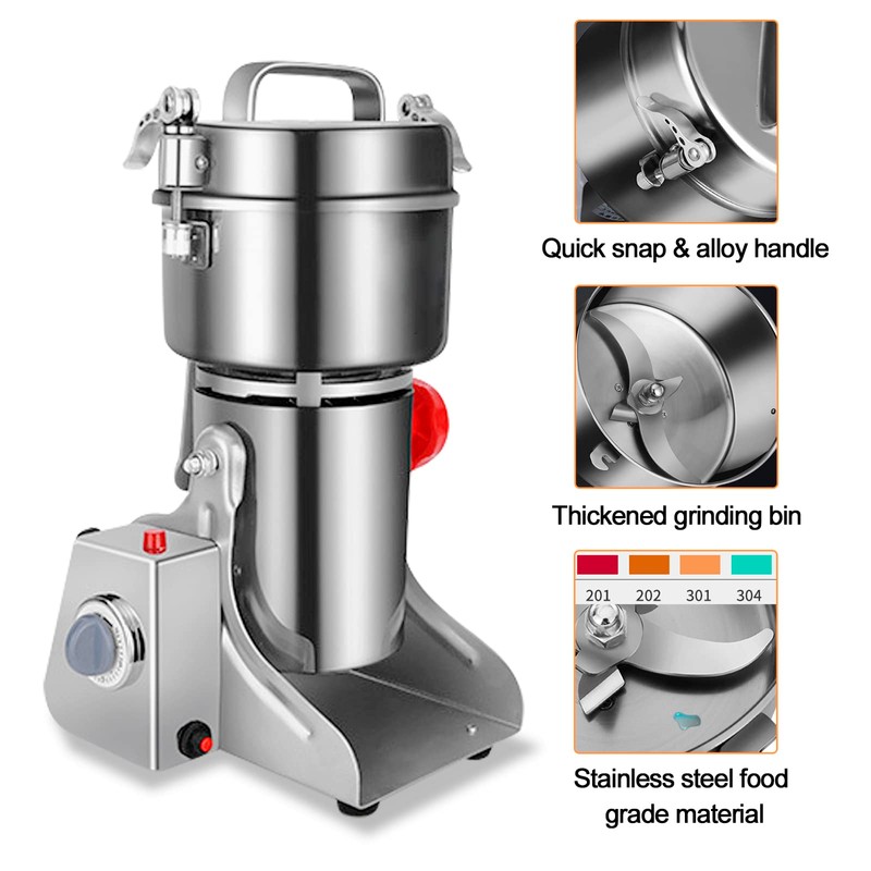 ExGizmo Electric Grain Grinder 800g,Swing Type Grain Mill Grinder 3000W,110V