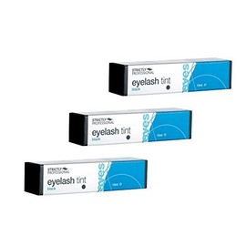 3 x Strictly Professional Eyelash & Eyebrow Tint - 15ml (Black) Tint only, no developer