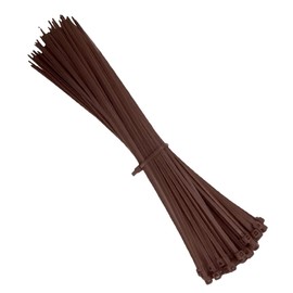 KafTon Pack of 100 Brown Cable Zip Ties, UL Nylon, Perfect for PC, Bicycle Tie Wrap DIY Home Wire Vegetable Garden Office (200mm x 4.8mm) Brown