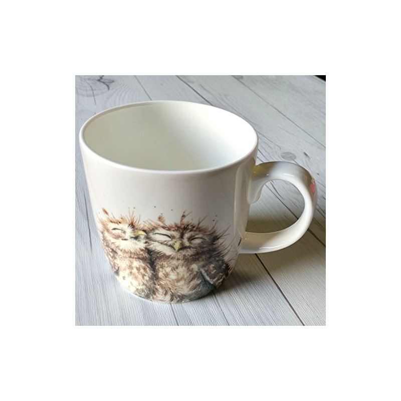 Wrendale Twits (Owl) Single Mug, Bone China Multi-Colour, 9.2 x