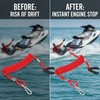 Motor Stop Switch Rope Lanyard, Pack of 3 Kill Switch