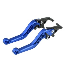 Bediffer Motorcycle Double Disc Brake Lever, 1 Pair CNC Aluminum Motorcycle Alloy Brake Lever Clutch Universal(Blue), Seats and Accessories,Pedal,pedals and accessories
