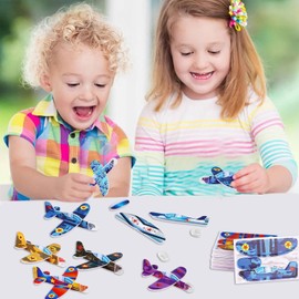 Airplane, Toy, Hand Throw, Glider, Paper Airplane, Hiking, Soft Glider, Outdoor Play Goods, Park, EVA Material, Safe, Set of 10