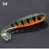 Rubber Fish Set with Glow Stick/Attractant Channel 12 cm Rubber