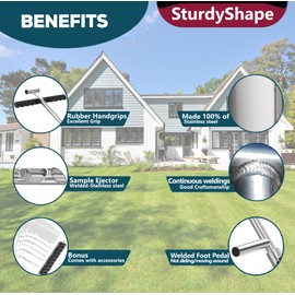 SturdyShape Soil Probe Sampler Kit (40 Inch)