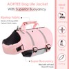 AOFITEE Dog Life Jacket, Dog Life Vest for Swimming Medium,