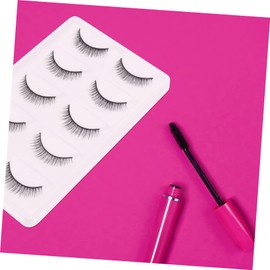 Outanaya False Eyelash Set 5 Pairs Natural Curly Lashes Easy to Apply Instantly Enhance Your Eyes for Women