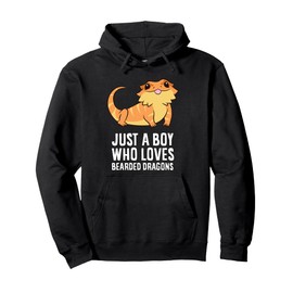 Just a Boy Who Loves Bearded Dragons Pullover Hoodie