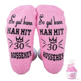 yumcute Funny "Wenn Du Das Lesen Kannst Socks", Gifts for Women, Men, Mum and Dad, Wenn Du das Lesen Kannst BRING MIR SCHOKI/WEIN/COFFEE/BOOK Funny Women's Gift Men Gifts, pink 30th birthday