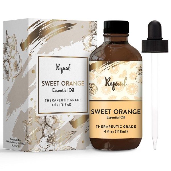 Ryaal Orange Essential Oil for Diffuser, Skin, & Aromatherapy, Natural