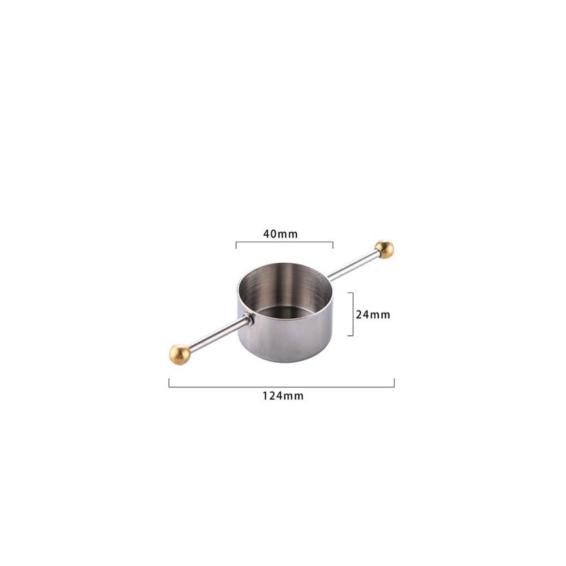 30ml Measuring Jigger Stainless Steel Bar Jigger with Handle Measuring
