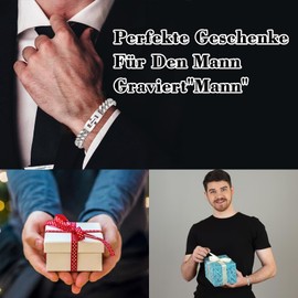 SUNSH Men's Bracelet Stainless Steel Bracelets Curb Chain Silver Men's Bracelets for Men Cuban Bracelet 8 mm Wide Gifts for Dad Son Brother Man Graduation Father's Day Gift, Stainless Steel, Bead